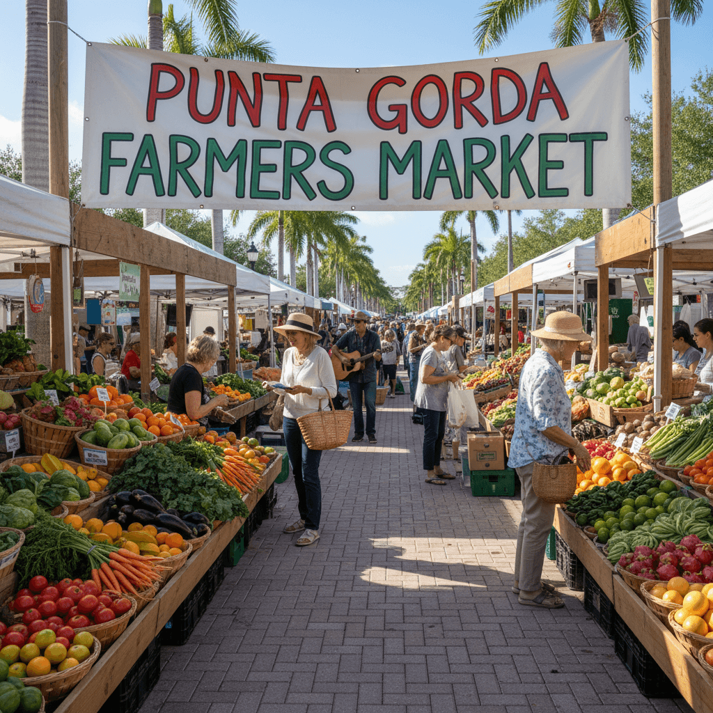 Punta Gorda Farmers Market - Generated image